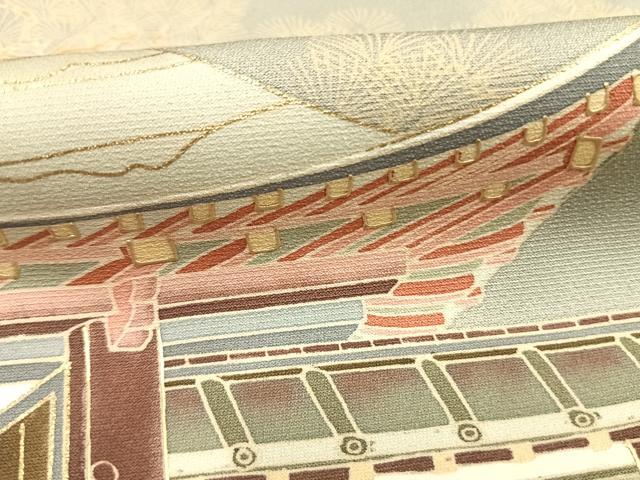 平和屋着物●豪華色留袖 作家物 寂光院 暈し染め 金彩 正絹 逸品 AABK7953fy