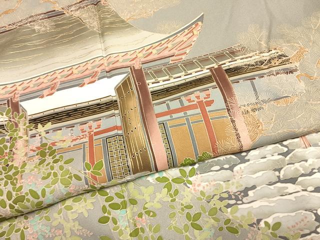 平和屋着物●豪華色留袖 作家物 寂光院 暈し染め 金彩 正絹 逸品 AABK7953fy
