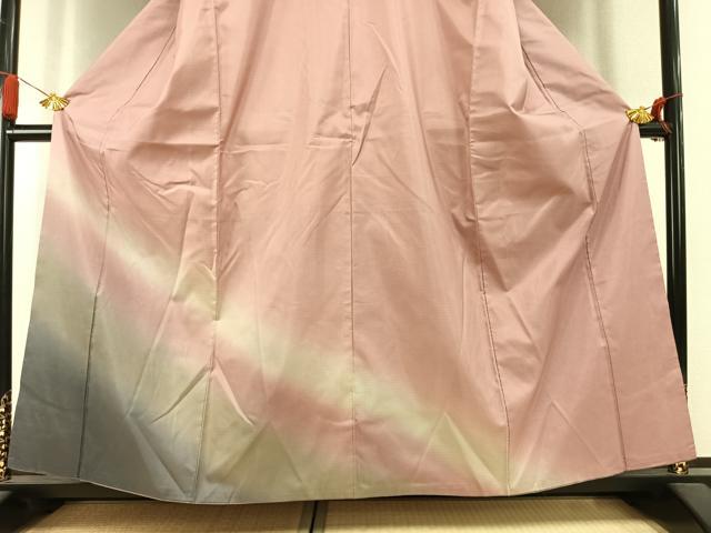 平和屋着物●本場縞大島紬 訪問着 霞文 正絹 逸品 AABK7978fy