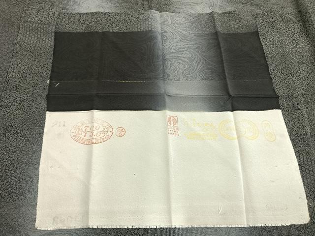 平和屋着物●上質な小紋 寄せ小紋柄 墨流し文様 暈し染め さが美扱い 丹後ちりめん 反端付き 正絹 逸品 AABK7993fy