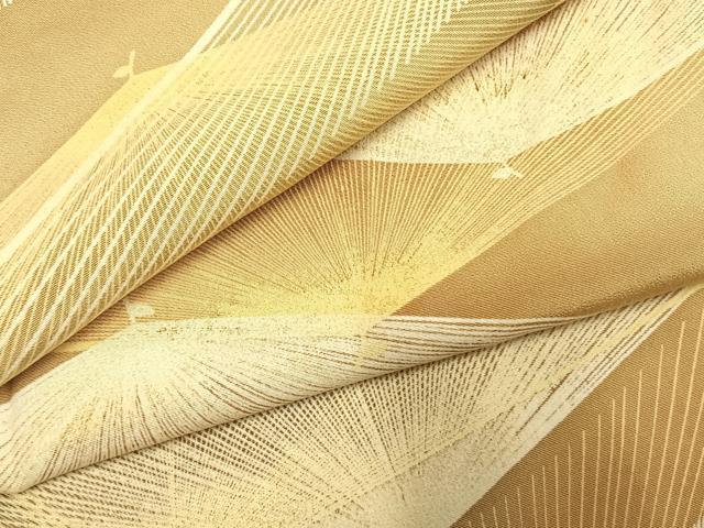 平和屋着物▼上質な小紋 松葉文 暈し染め 正絹 逸品 AABK8008fy
