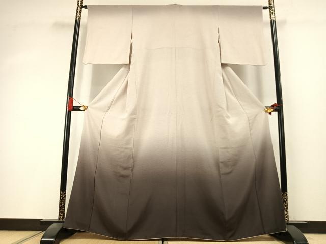 平和屋着物●訪問着 幾何学文様 暈し染め 正絹 逸品 AABK8031fy