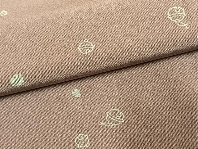 平和屋着物●伝統工芸士 光擴 小紋 伊勢型 鈴 反端付き 正絹 逸品 AABK8055fy