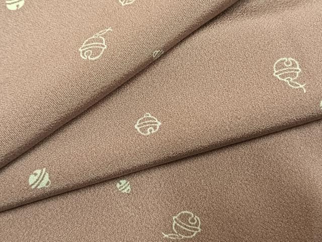 平和屋着物●伝統工芸士 光擴 小紋 伊勢型 鈴 反端付き 正絹 逸品 AABK8055fy