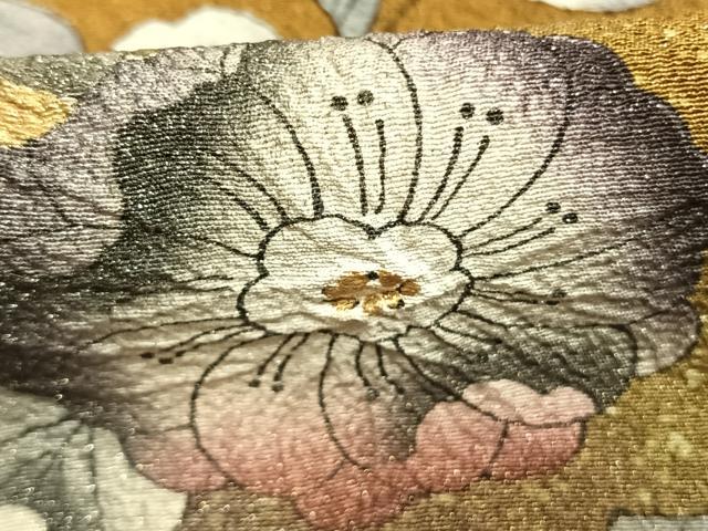 平和屋着物●訪問着 絞り 辻が花 暈し染め 金銀彩 正絹 逸品 未使用 AABK8081fy