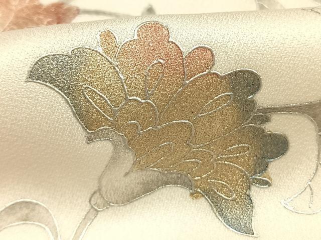 平和屋着物●訪問着 花蝶文 暈し染め 金銀彩 正絹 逸品 AABK8086fy