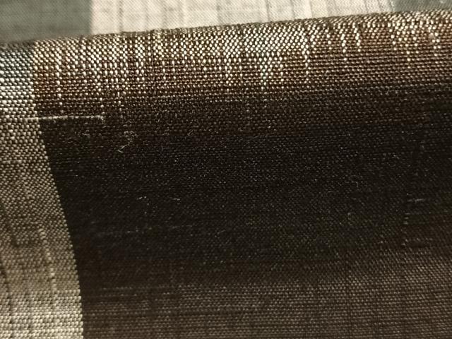 平和屋着物●上質な紬 市松文様 正絹 逸品 未使用 AABK8091fy