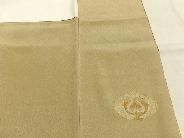 平和屋着物●訪問着 黄金繭 駒刺繍 吉祥花文 金銀彩 さが美扱い 正絹 逸品 未使用 AABK8102fy