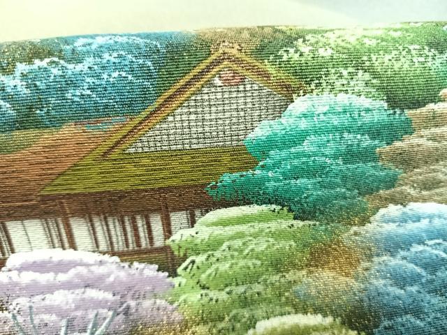 平和屋着物●訪問着 風景文 暈し染め 金彩 正絹 逸品 未使用 AABK8103fy