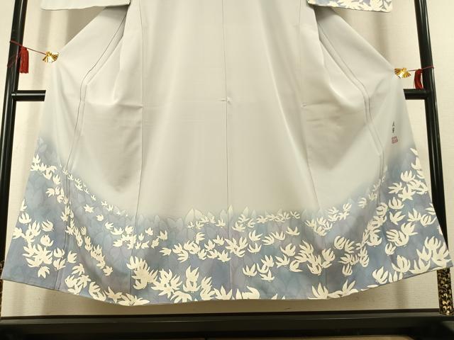 平和屋着物●染色作家 寺島利男 訪問着 舞花文 暈し染め 正絹 逸品 AABK8119fy