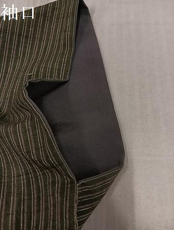 平和屋着物●上質な紬 間道 正絹 逸品 AABK8124ph