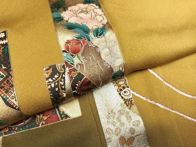 平和屋着物●TOKI志すい キモノモードオリジナルブランド 訪問着 草花文 暈し染め 金銀彩 正絹 逸品 未使用 AABK8131ph