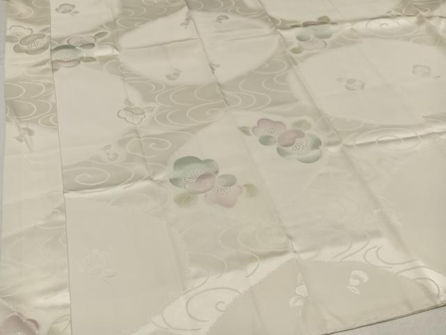 平和屋着物●長襦袢 袷 地紋起こし 花の詩 梅地紋 暈し染め 正絹 逸品 未使用 AABK8143ph