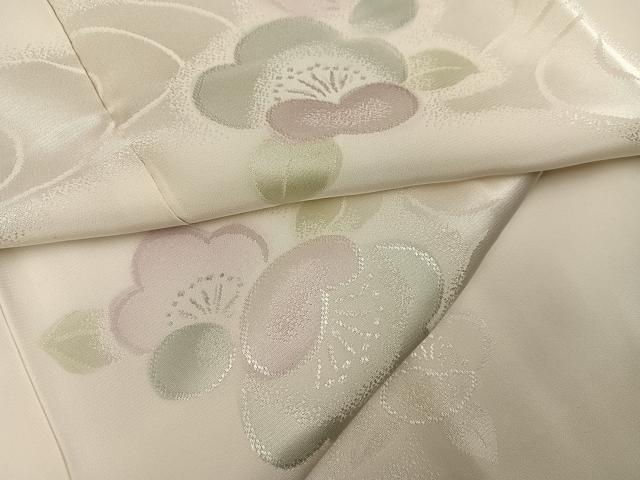 平和屋着物●長襦袢 袷 地紋起こし 花の詩 梅地紋 暈し染め 正絹 逸品 未使用 AABK8143ph