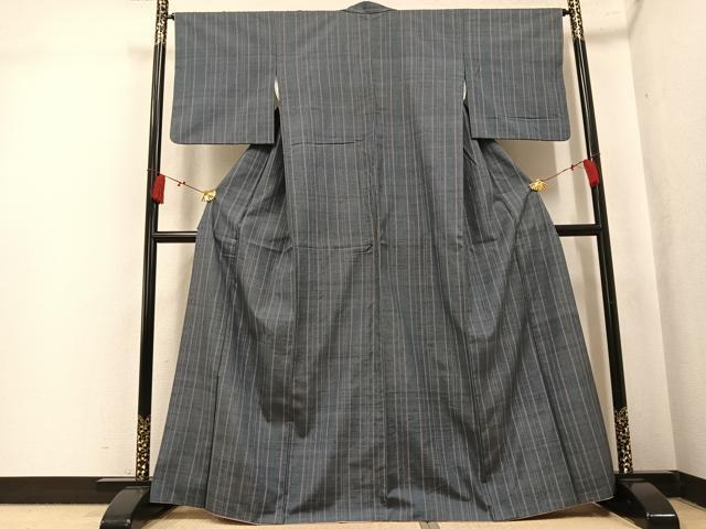 平和屋着物●上質な紬 間道 正絹 逸品 AABK8155ph