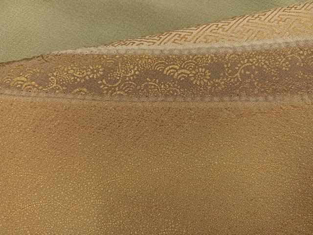 平和屋着物●訪問着 作家物 絞り 吉祥花文 暈し染め 金彩 正絹 逸品 AABK8171ph