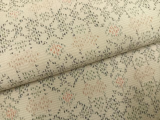 平和屋着物●本塩沢 幾何学文様 正絹 逸品 AABK8174ph