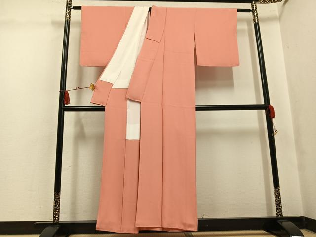 平和屋着物●本草木染作家 瑞鳳 色無地 東雲色 正絹 逸品 AABK8195ph