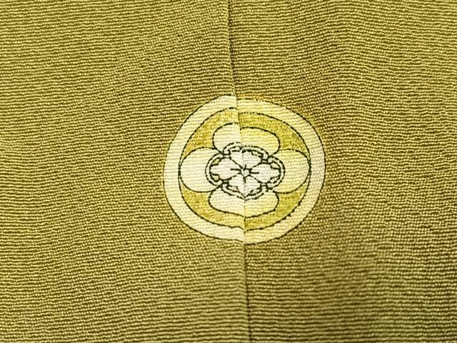 平和屋着物●本草木染作家 瑞鳳 色無地 木蘭色 鈴乃屋扱い 正絹 逸品 AABK8199ph