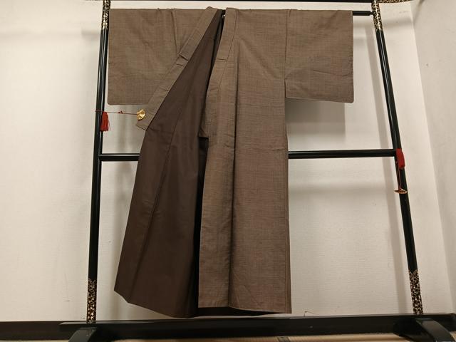 平和屋着物●男性 本場大島紬 アンサンブル 100亀甲 総詰め 正絹 逸品 AABK8203ph