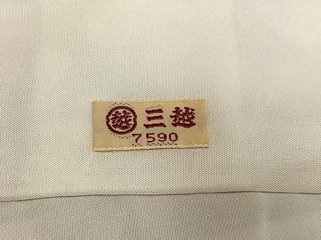 平和屋着物●小千谷紬 草花文 三越扱い 正絹 逸品 未使用 AABK8215ph