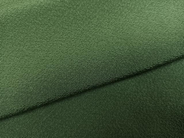 平和屋着物●上質な色無地 老竹色 正絹 逸品 未使用 AABK8217ph