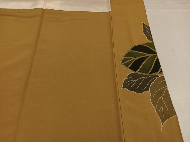 平和屋着物●豪華振袖 草花文 金彩 正絹 逸品 AABK8222ph