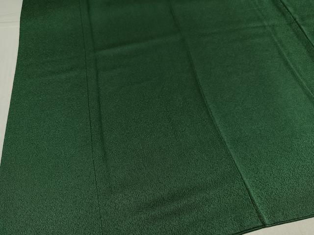 平和屋着物●上質な色無地 老竹色 正絹 逸品 AABK8231ph