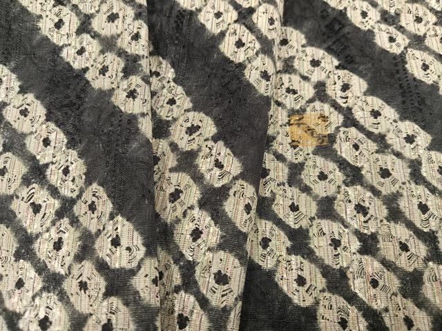 平和屋着物●1897年創業 名門岡野 本場筑前博多織 千年工房 紬 蜘蛛絞り まるやま扱い 正絹 逸品 AABK8248ph