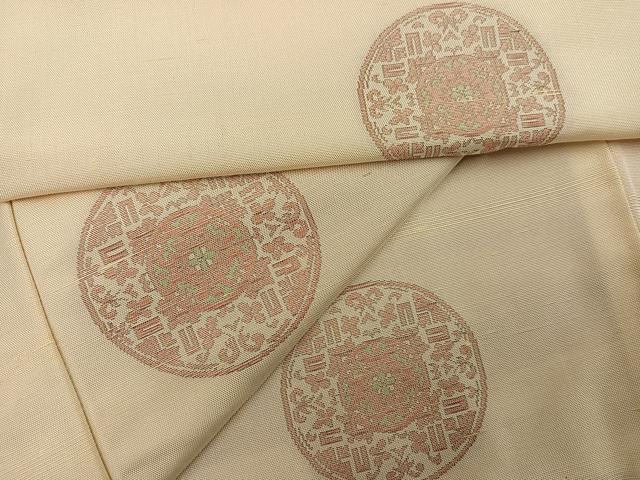 平和屋着物●上質な紬 花丸文 正絹 逸品 AABK8250ph
