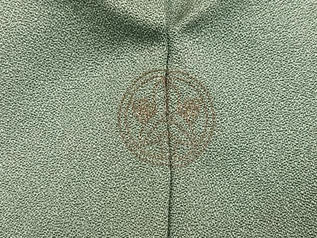 平和屋着物●訪問着 駒刺繍 流水草花文 金彩 正絹 逸品 AABK8252ph