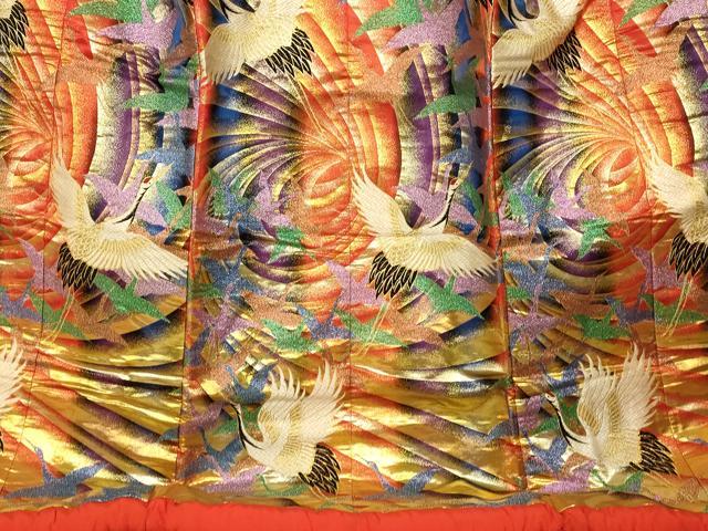 平和屋本店●色打掛 和装 婚礼 結婚式 花嫁 神社挙式 唐織 霞飛鶴文 金銀糸 逸品 AABK8290fw