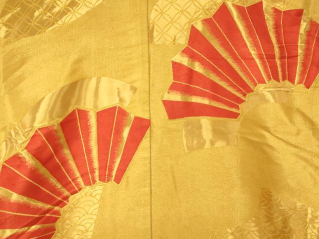 平和屋本店●色打掛 和装 婚礼 結婚式 花嫁 神社挙式 吉祥扇子文 金銀糸 逸品 AABK8312fw
