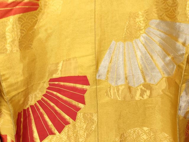 平和屋本店●色打掛 和装 婚礼 結婚式 花嫁 神社挙式 吉祥扇子文 金銀糸 逸品 AABK8312fw