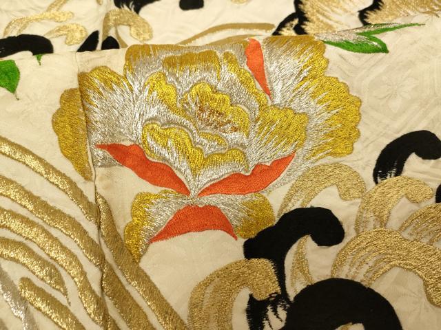 平和屋本店●色打掛 和装 婚礼 結婚式 花嫁 神社挙式 総刺繍 更紗花流水文 金銀糸 逸品 AABK8319fw