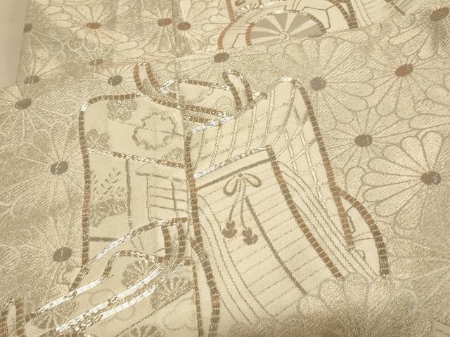 平和屋本店●色打掛 和装 婚礼 結婚式 花嫁 神社挙式 駒刺繍 御所車舞花文 銀糸 逸品 AABK8326fw