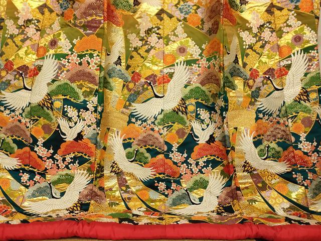 平和屋本店●色打掛 和装 婚礼 結婚式 花嫁 神社挙式 唐織 飛鶴松竹梅束ね熨斗文 金銀糸 逸品 AABK8329fw