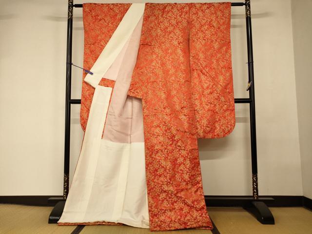 平和屋本店●掛下 打掛 和装 婚礼 花嫁 結婚式 神社挙式 総刺繍 枝花文 逸品 AABK8348fw