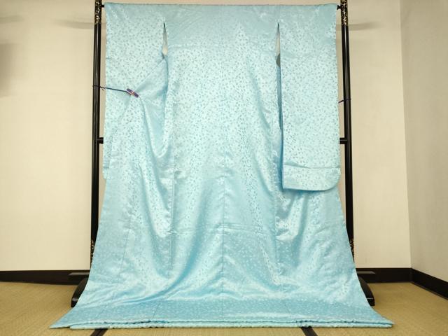 平和屋本店●お引きずり・お引き摺り・引き振袖 和装 結婚式 舞妓 芸妓 芸者 衣装 舞桜文 空色 AABK8383fw