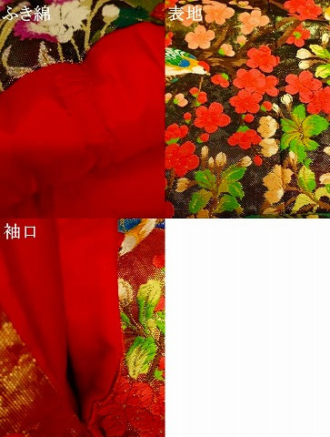 平和屋本店●色打掛 和装 婚礼 結婚式 花嫁 神社挙式 唐織 枝梅花鳥文 金糸 逸品 AABK8393fw