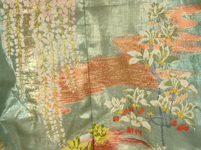 平和屋本店●色打掛 和装 婚礼 結婚式 花嫁 神社挙式 唐織 四季百花流水文 牡丹 金銀糸 逸品 AABK8404fw