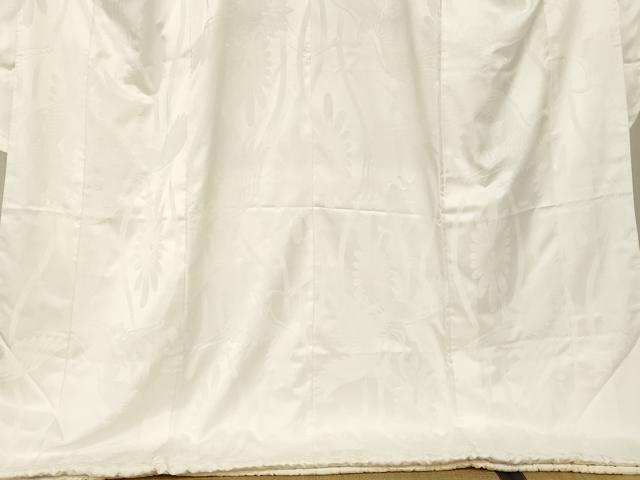 平和屋本店●掛下・長襦袢・袋帯・綿帽子セット 打掛 和装 婚礼 花嫁 結婚式 神社挙式 立涌飛鶴地紋 AABK8417fw