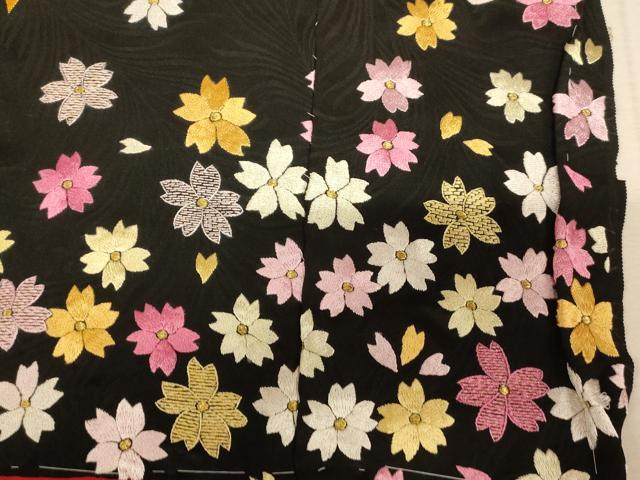 平和屋本店●中国三大刺繍 相良刺繍 お引きずり・お引き摺り・引き振袖 仮絵羽 和装 結婚式 舞妓 芸妓 芸者 衣装 駒刺繍 逸品 AABK8419fw