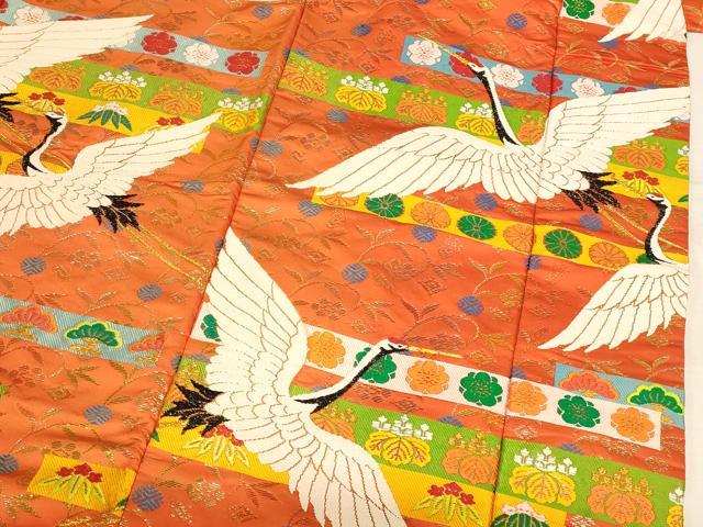 平和屋本店●色打掛 和装 婚礼 結婚式 花嫁 神社挙式 唐織 飛鶴松竹梅文 金銀糸 逸品 AABK8438fw
