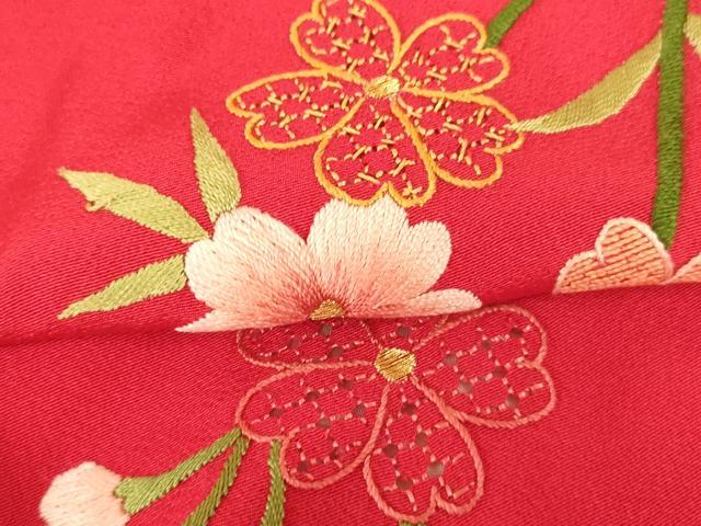平和屋本店●中国三大刺繍 相良刺繍 スワトウ刺繍 汕頭刺繍 お引きずり・お引き摺り・引き振袖 舞妓 芸妓 芸者 金銀糸 逸品 AABK8455fw
