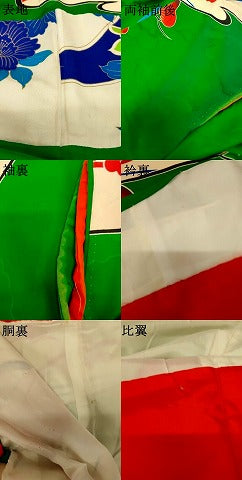 平和屋本店●お引きずり・お引き摺り・引き振袖 和装 結婚式 舞妓 芸妓 芸者 衣装 駒刺繍 更紗花松風景文 金彩 逸品 AABK8475fw