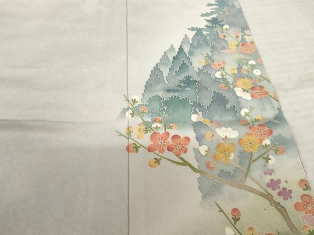 平和屋着物●本加賀友禅作家 浅野冨治男 色留袖 風景文 暈し染め 銀座おゝぎ屋扱い 正絹 逸品 AABK8483ck