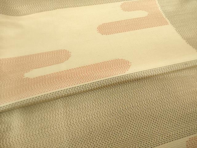 平和屋着物▼本場大島紬 エ霞文 正絹 逸品 AABK8495ck