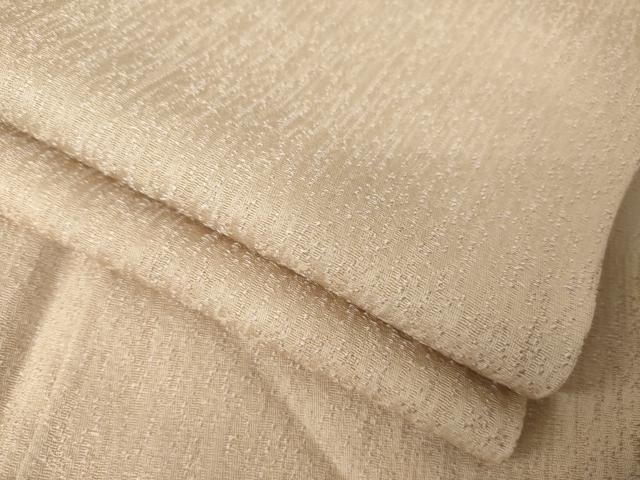 平和屋着物●お召 赤白橡色 正絹 逸品 AABK8514ck