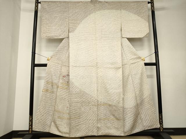 平和屋着物●訪問着 刺繍 花籬文 金彩 正絹 逸品 AABK8515ck